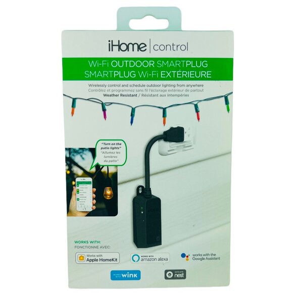 iHome ISP100 Outdoor HomeKit Smart Plug Weather Resistant WiFi - Picture 7 of 7